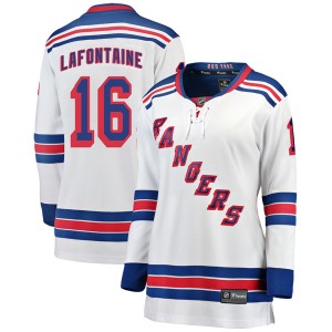 Women's New York Rangers Pat Lafontaine Fanatics Branded Breakaway Away Jersey - White