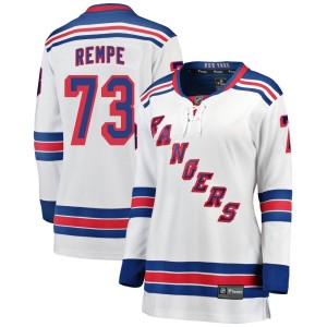 Women's New York Rangers Matt Rempe Fanatics Branded Breakaway Away Jersey - White