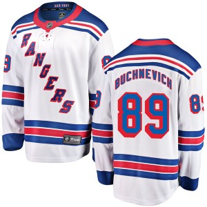 Men's New York Rangers Pavel Buchnevich Fanatics Branded Breakaway Away Jersey - White