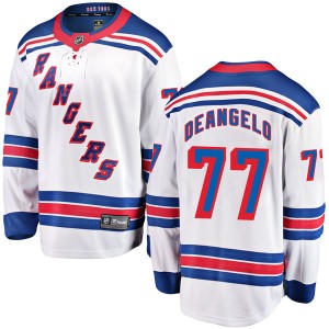 Men's New York Rangers Tony DeAngelo Fanatics Branded Breakaway Away Jersey - White