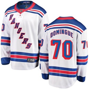Men's New York Rangers Louis Domingue Fanatics Branded Breakaway Away Jersey - White