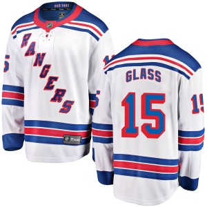 Men's New York Rangers Tanner Glass Fanatics Branded Breakaway Away Jersey - White