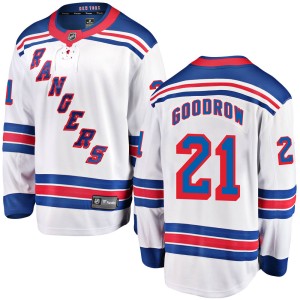 Men's New York Rangers Barclay Goodrow Fanatics Branded Breakaway Away Jersey - White