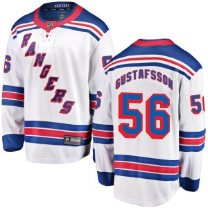 Men's New York Rangers Erik Gustafsson Fanatics Branded Breakaway Away Jersey - White