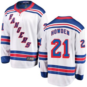Men's New York Rangers Brett Howden Fanatics Branded Breakaway Away Jersey - White