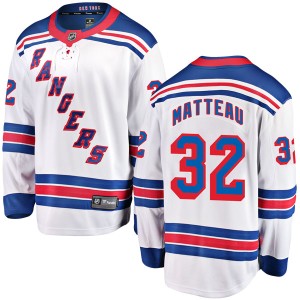 Men's New York Rangers Stephane Matteau Fanatics Branded Breakaway Away Jersey - White