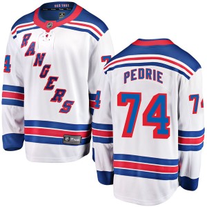 Men's New York Rangers Vince Pedrie Fanatics Branded Breakaway Away Jersey - White
