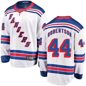 Men's New York Rangers Matthew Robertson Fanatics Branded Breakaway Away Jersey - White