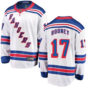 Men's New York Rangers Kevin Rooney Fanatics Branded Breakaway Away Jersey - White