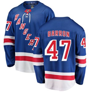 Men's New York Rangers Morgan Barron Fanatics Branded Breakaway Home Jersey - Blue
