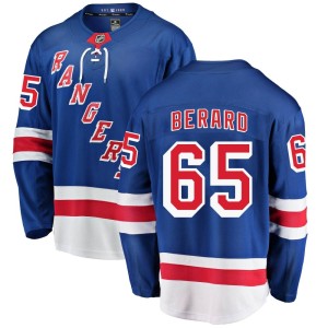 Men's New York Rangers Brett Berard Fanatics Branded Breakaway Home Jersey - Blue
