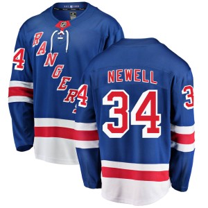 Men's New York Rangers Patrick Newell Fanatics Branded Breakaway Home Jersey - Blue