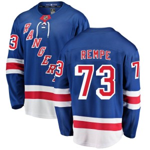 Men's New York Rangers Matt Rempe Fanatics Branded Breakaway Home Jersey - Blue