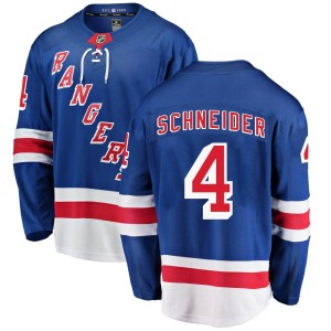 Men's New York Rangers Braden Schneider Fanatics Branded Breakaway Home Jersey - Blue