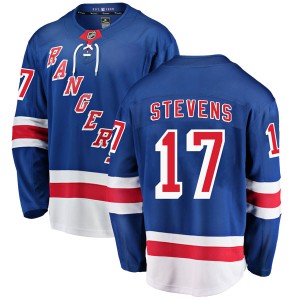 Men's New York Rangers Kevin Stevens Fanatics Branded Breakaway Home Jersey - Blue