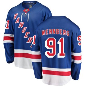 Men's New York Rangers Alex Wennberg Fanatics Branded Breakaway Home Jersey - Blue