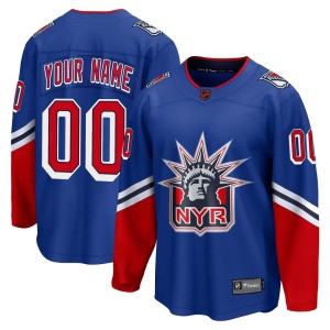 Men's New York Rangers Custom Fanatics Branded Breakaway Special Edition 2.0 Jersey - Royal