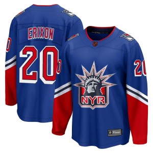 Men's New York Rangers Jan Erixon Fanatics Branded Breakaway Special Edition 2.0 Jersey - Royal