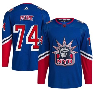 Men's New York Rangers Vince Pedrie Adidas Authentic Reverse Retro 2.0 Jersey - Royal