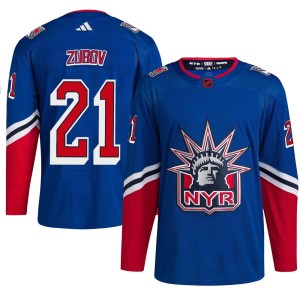 Men's New York Rangers Sergei Zubov Adidas Authentic Reverse Retro 2.0 Jersey - Royal