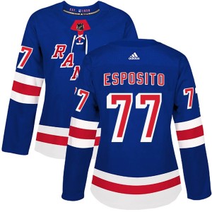 Women's New York Rangers Phil Esposito Adidas Authentic Home Jersey - Royal Blue