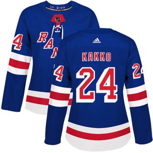 Women's New York Rangers Kaapo Kakko Adidas Authentic Home Jersey - Royal Blue
