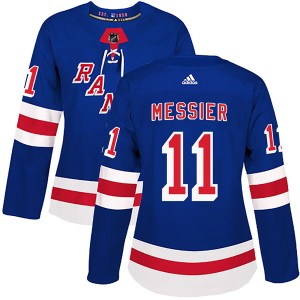 Women's New York Rangers Mark Messier Adidas Authentic Home Jersey - Royal Blue