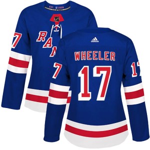 Women's New York Rangers Blake Wheeler Adidas Authentic Home Jersey - Royal Blue