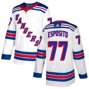 Youth New York Rangers Phil Esposito Adidas Authentic Jersey - White