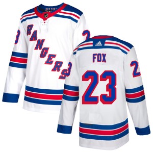 Youth New York Rangers Adam Fox Adidas Authentic Jersey - White
