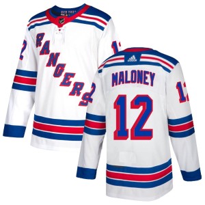 Youth New York Rangers Don Maloney Adidas Authentic Jersey - White