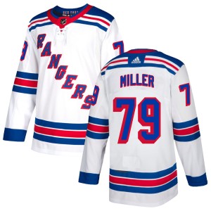 Youth New York Rangers K'Andre Miller Adidas Authentic Jersey - White