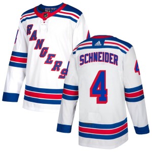 Youth New York Rangers Braden Schneider Adidas Authentic Jersey - White