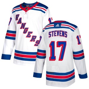 Youth New York Rangers Kevin Stevens Adidas Authentic Jersey - White