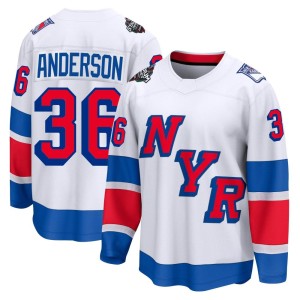 Men's New York Rangers Glenn Anderson Fanatics Branded Breakaway 2024 Stadium Series Jersey - White