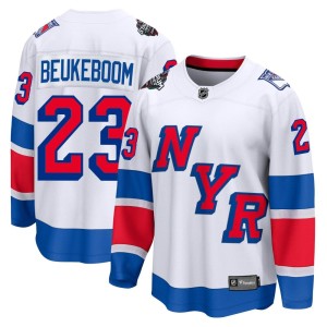 Men's New York Rangers Jeff Beukeboom Fanatics Branded Breakaway 2024 Stadium Series Jersey - White