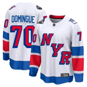 Men's New York Rangers Louis Domingue Fanatics Branded Breakaway 2024 Stadium Series Jersey - White