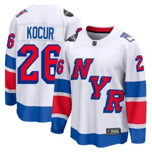 Men's New York Rangers Joe Kocur Fanatics Branded Breakaway 2024 Stadium Series Jersey - White
