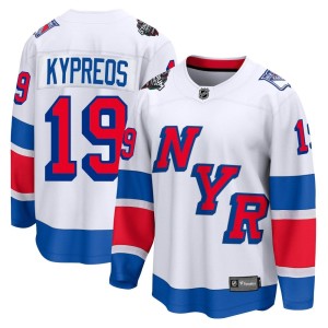 Men's New York Rangers Nick Kypreos Fanatics Branded Breakaway 2024 Stadium Series Jersey - White