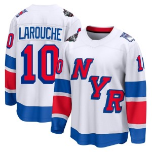 Men's New York Rangers Pierre Larouche Fanatics Branded Breakaway 2024 Stadium Series Jersey - White