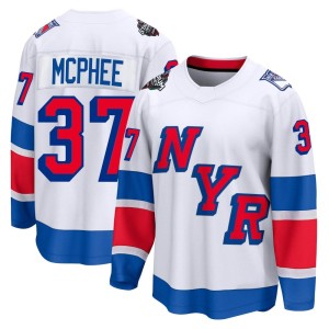 Men's New York Rangers George Mcphee Fanatics Branded Breakaway 2024 Stadium Series Jersey - White