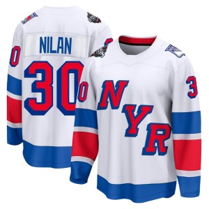 Men's New York Rangers Chris Nilan Fanatics Branded Breakaway 2024 Stadium Series Jersey - White