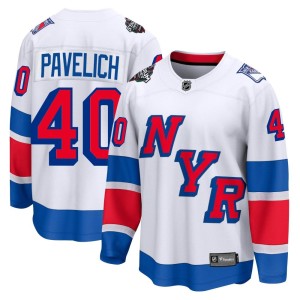 Men's New York Rangers Mark Pavelich Fanatics Branded Breakaway 2024 Stadium Series Jersey - White