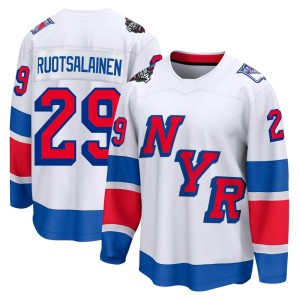 Men's New York Rangers Reijo Ruotsalainen Fanatics Branded Breakaway 2024 Stadium Series Jersey - White