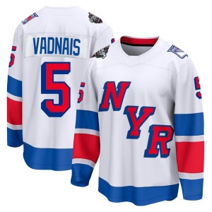 Men's New York Rangers Carol Vadnais Fanatics Branded Breakaway 2024 Stadium Series Jersey - White