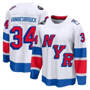 Men's New York Rangers John Vanbiesbrouck Fanatics Branded Breakaway 2024 Stadium Series Jersey - White