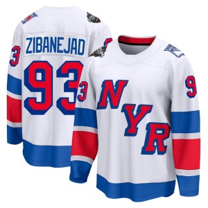 Men's New York Rangers Mika Zibanejad Fanatics Branded Breakaway 2024 Stadium Series Jersey - White