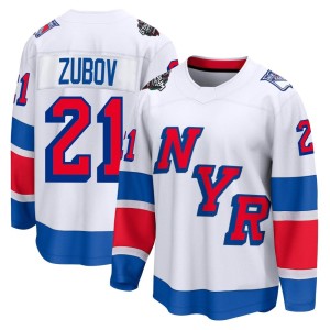 Men's New York Rangers Sergei Zubov Fanatics Branded Breakaway 2024 Stadium Series Jersey - White