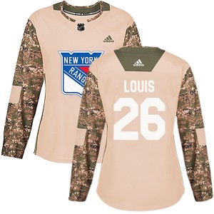Women's New York Rangers Martin St. Louis Adidas Authentic Veterans Day Practice Jersey - Camo