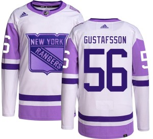 Youth New York Rangers Erik Gustafsson Adidas Authentic Hockey Fights Cancer Jersey -